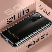Teléfono Inteligente S21 Ultra versión Global, 16GB + 512GB, 7,2 pulgadas, 16 + 32MP, tarjeta Dual (1)