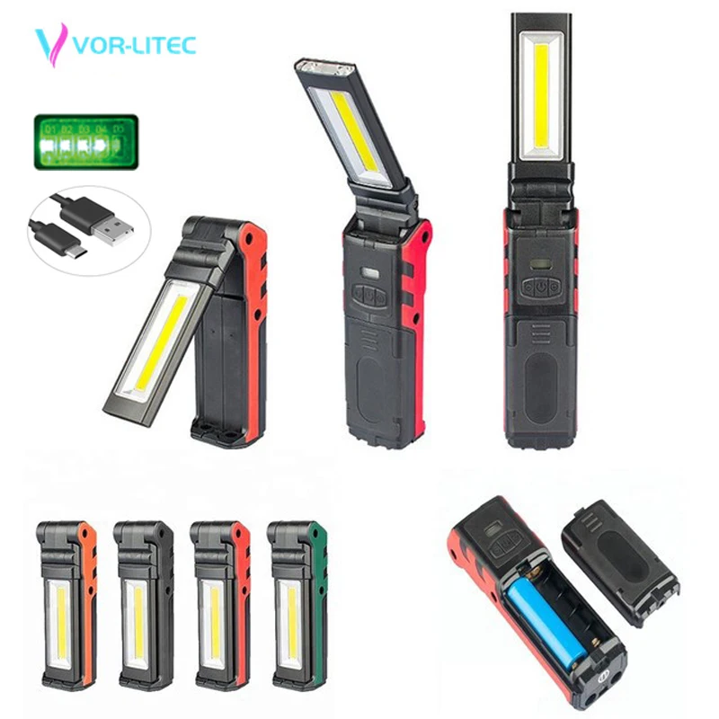 Ультраяркий управляемый светодиодный рабочий светильник COB со встроенным