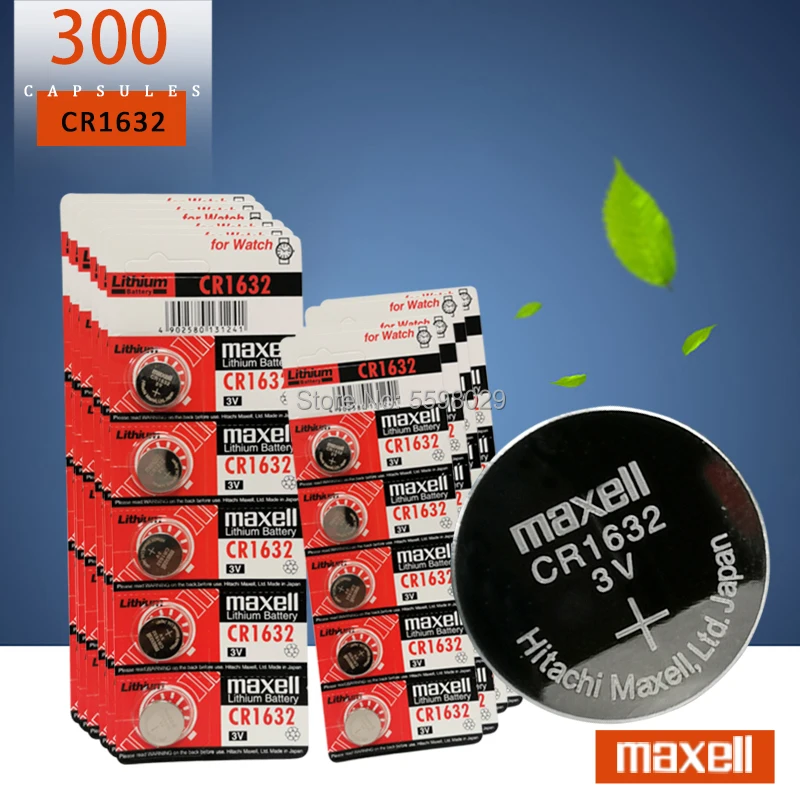 300 шт. Оригинальный бренд Новая батарея для таблеточного типа maxell cr1632 3v кнопочная