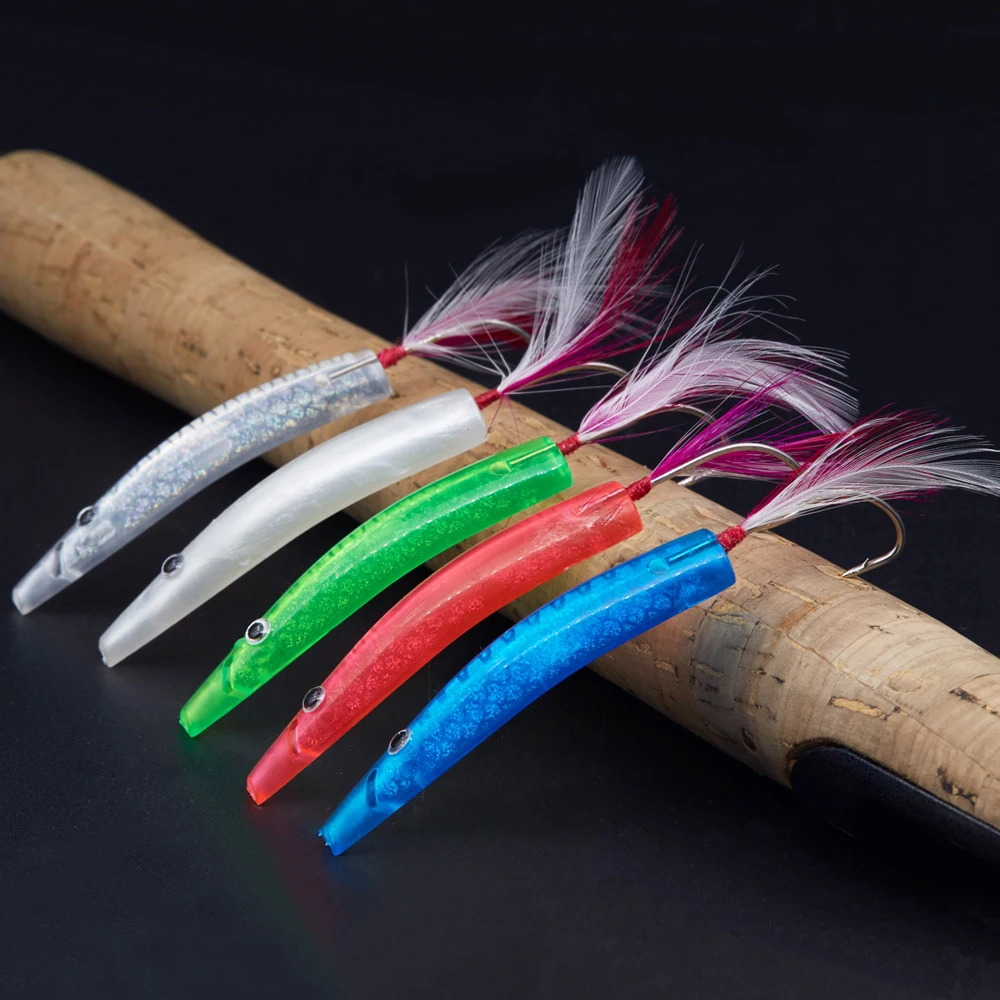 

Hunthouse 6Pcs/Bag Fishing Lures Hard Plastic Surf Yumizuno Sardine Baits Cspinners Spoon Trolling 45mm 60mm Pike Tackle