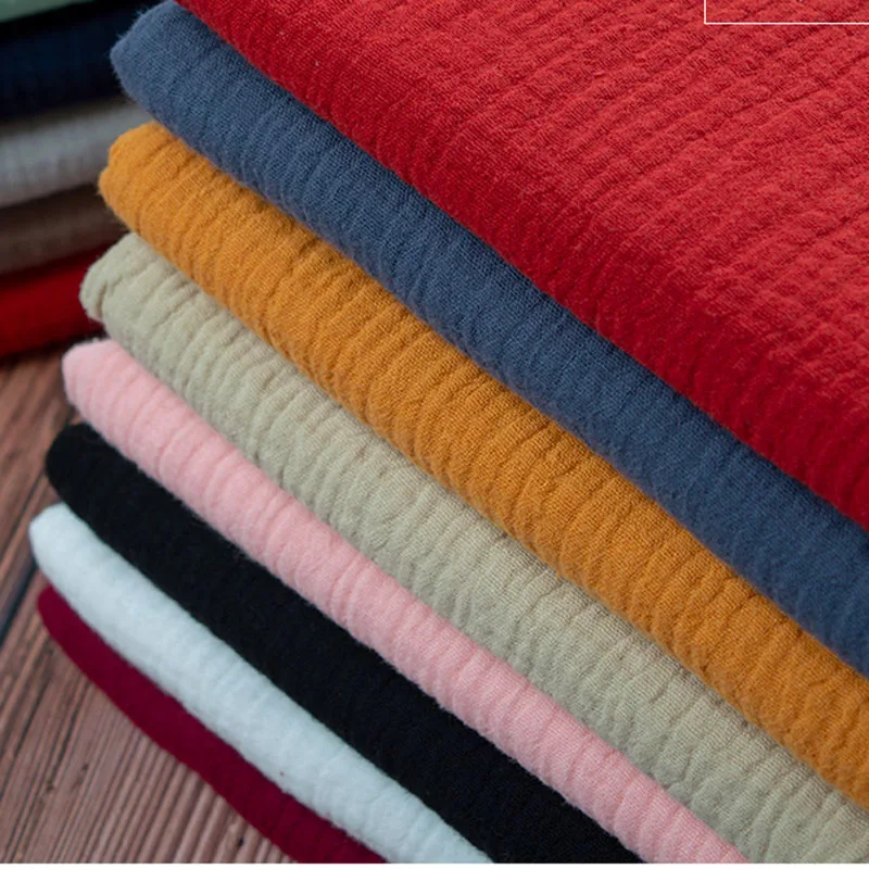 Хлопковая и льняная двойная марлевая ткань, драпировка, мягкая для шитья детской одежды, рубашка, платье, одежда для сна, удобное полотенце, 50x130 см