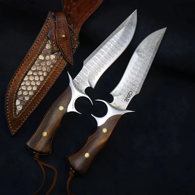 Импортная ковка ремень из дамасской стали стальной сердечник VG10 твердость 60 61hrc 85