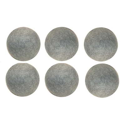6pcs grey 3 шт шарики для стирки, многоразовые шарики для сушки шерсти, шарики для стирки ткани, более мягкие шарики для чистки белья, барабанные сушилки - Цвет: 6pcs grey