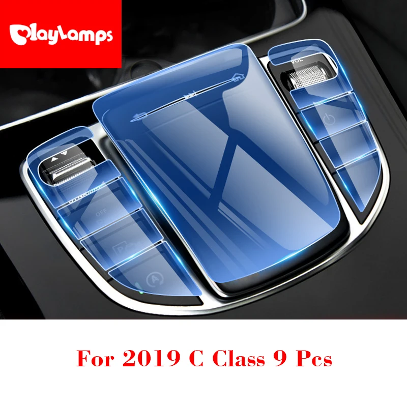 Прозрачная рекламная пленка из ТПУ для Mercedes Benz A C E Class A200 C260 E300 стикер центральной