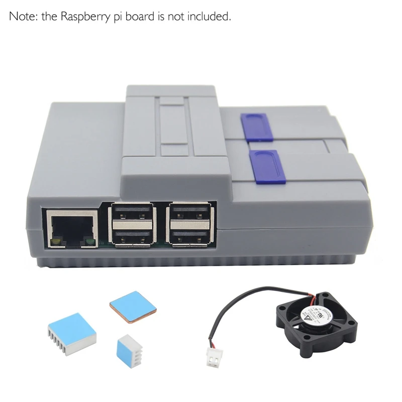 Чехол в стиле Nes чехол Snes с охлаждающим вентилятором радиаторы для Raspberry Pi 3 Model B Plus