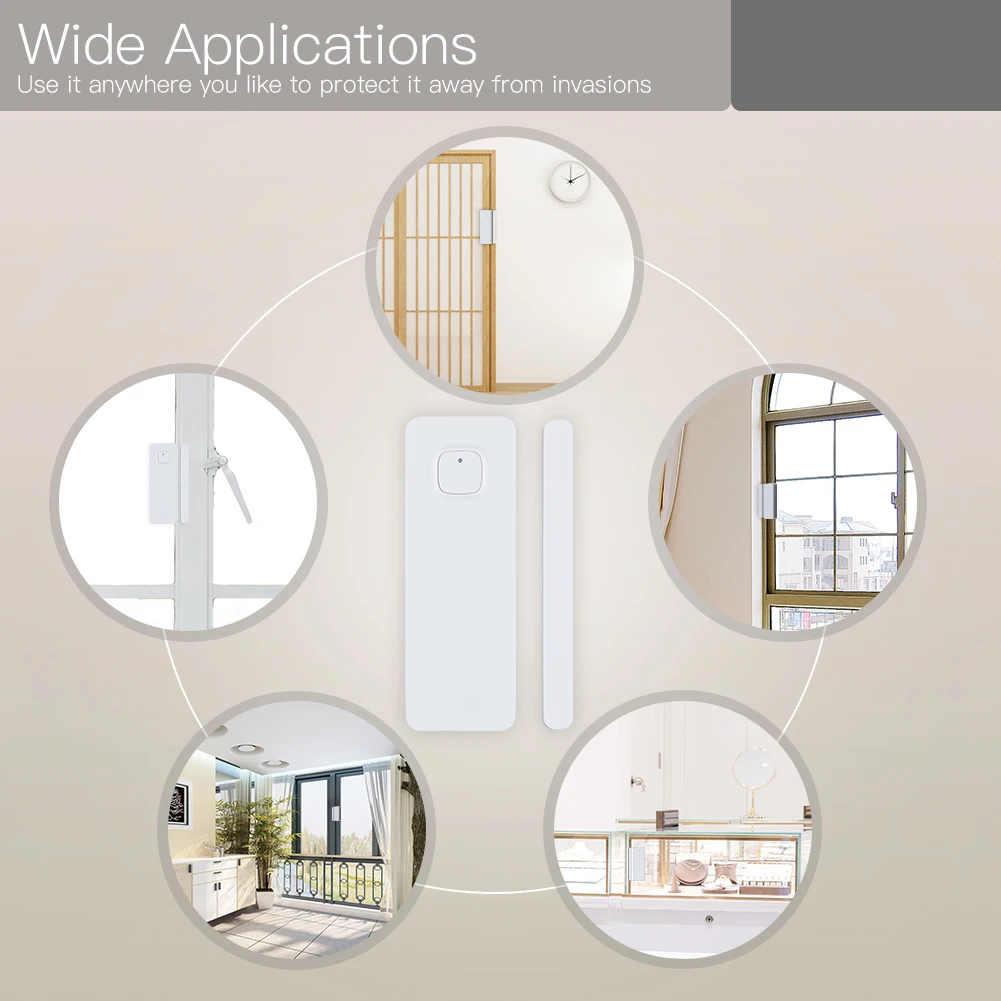 WiFi умный датчик двери/окна приложение уведомления оповещения домашняя