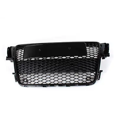 Черный решетчатый гриль RS5 для Audi A5 S5 2007 2011|front grill|honeycomb mesh grillehoneycomb |