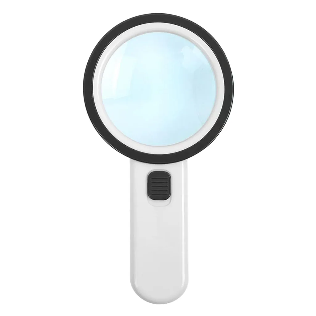 

Magnification 30X Round Lens Handheld Magnifier Glass For Reading Science