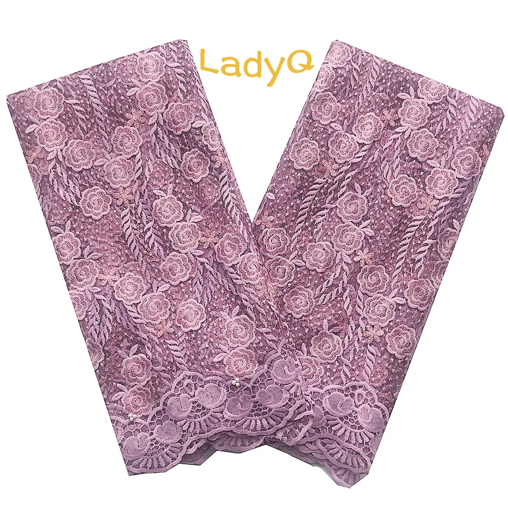 Стразы Африканское кружево высокого качества 2020 нигерийская кружевная ткань 2019