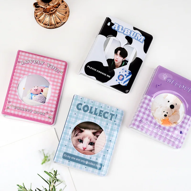 

Plaid Cartoon Album Holds 64 Mini Photos Instax Album Photo Album for Mini Fuji Instax & Name Card 7s 8 25 50s Mini Photo Album