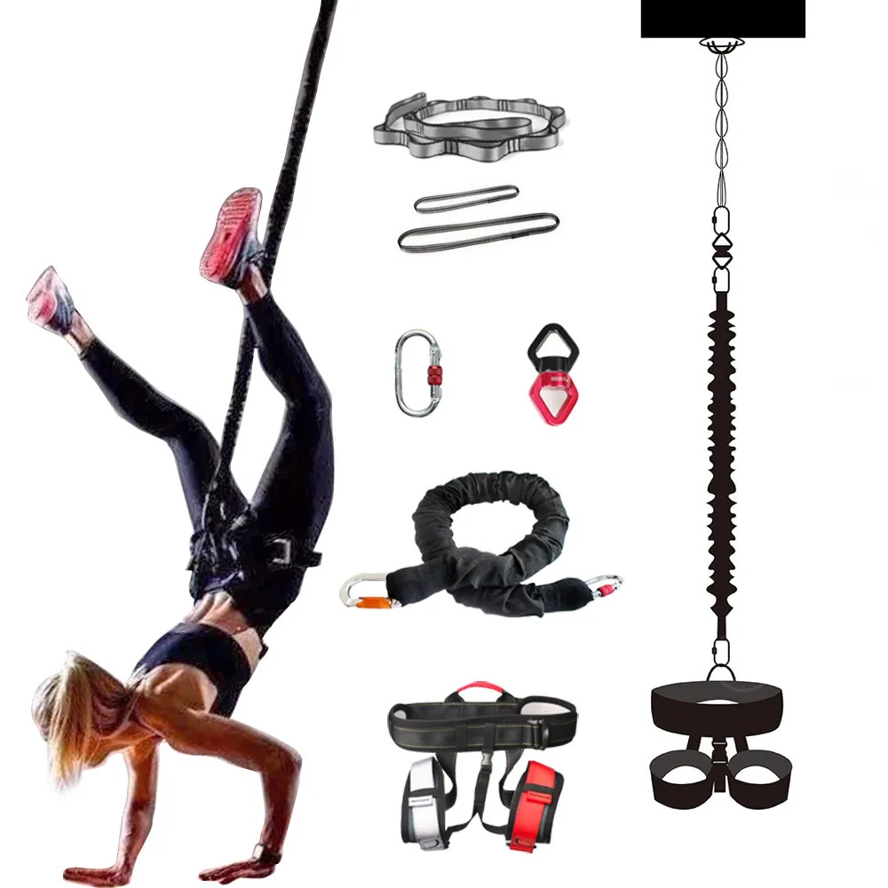 

Bungee Dance Professional Yoga Bungee Fitness equipment Complete Exercise Resistance Cord Belt Bungee Dance Rope Gravity Workout