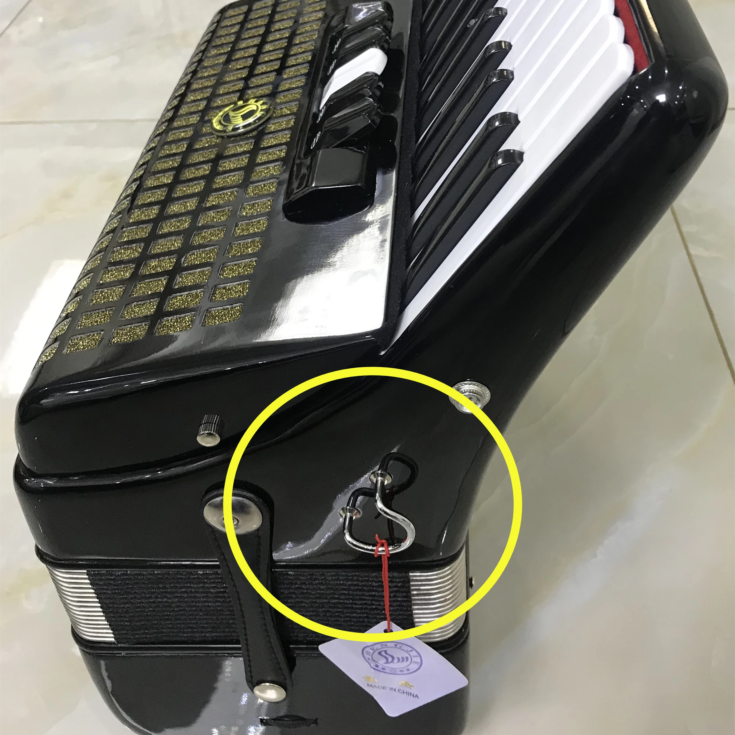 Аккордеон ремень плечевой петля пряжка аксессуары ремня железные пряжки с обеих