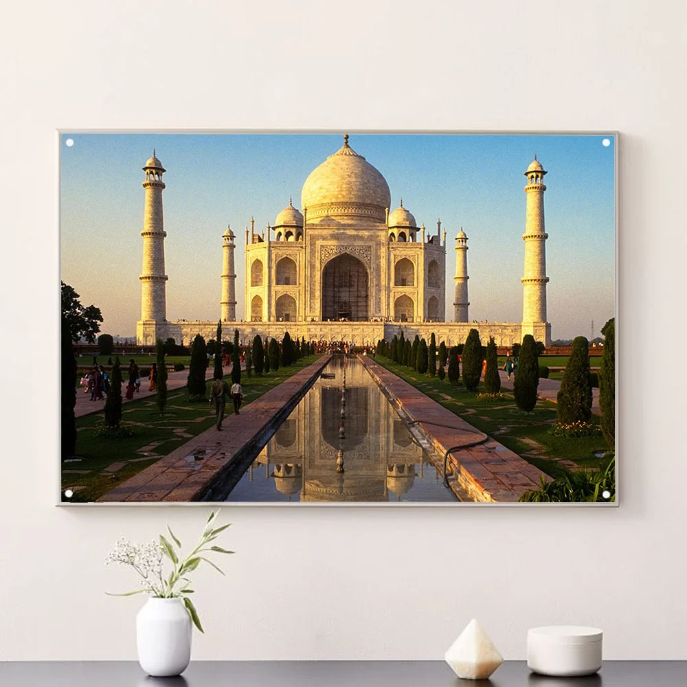 

Taj Mahal Metal Sign Wall Decor for Bar Pub Club Man Cave Signs Retro Metal Painting