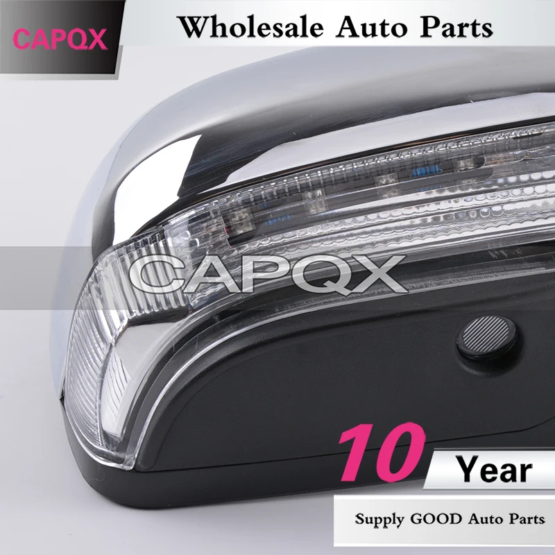 Внешнее зеркало заднего вида CAPQX со светодиодной подсветкой для Mitsubishi Pajero V73 V77 V87