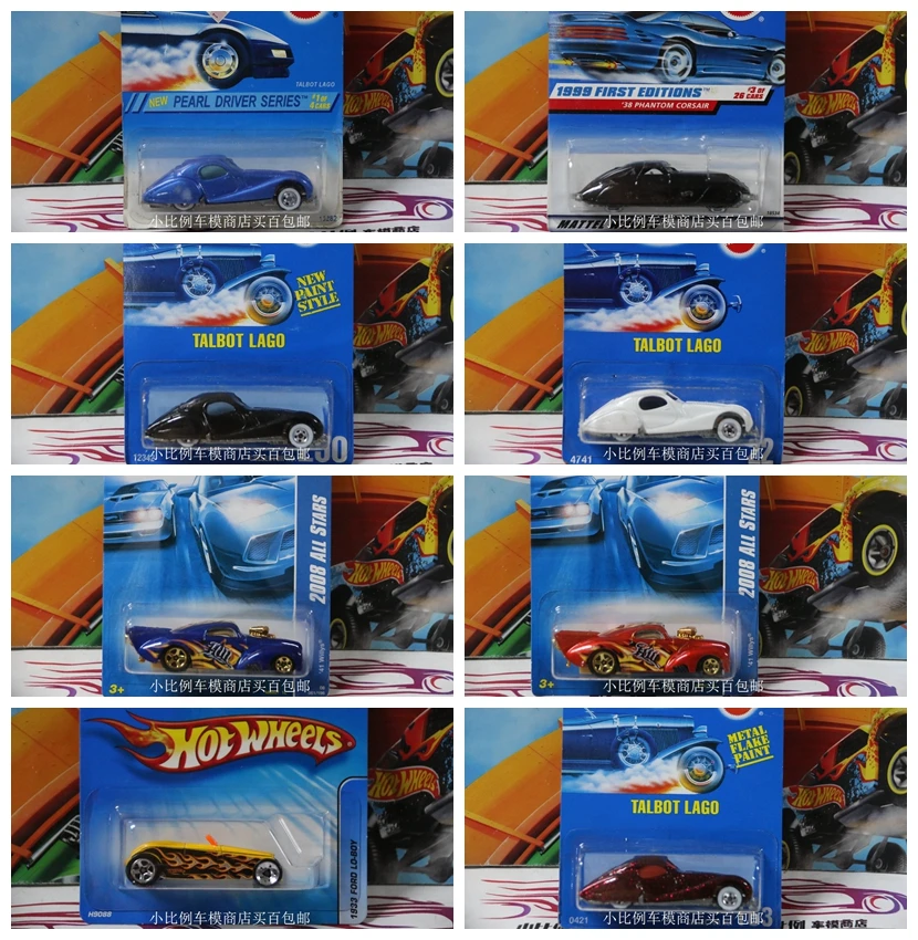 

Hotwheels 1:64 FORD Auburn Bugatti Classic Cars Collector Edition Metal Diecast Model Race Car Kids Toys Gift