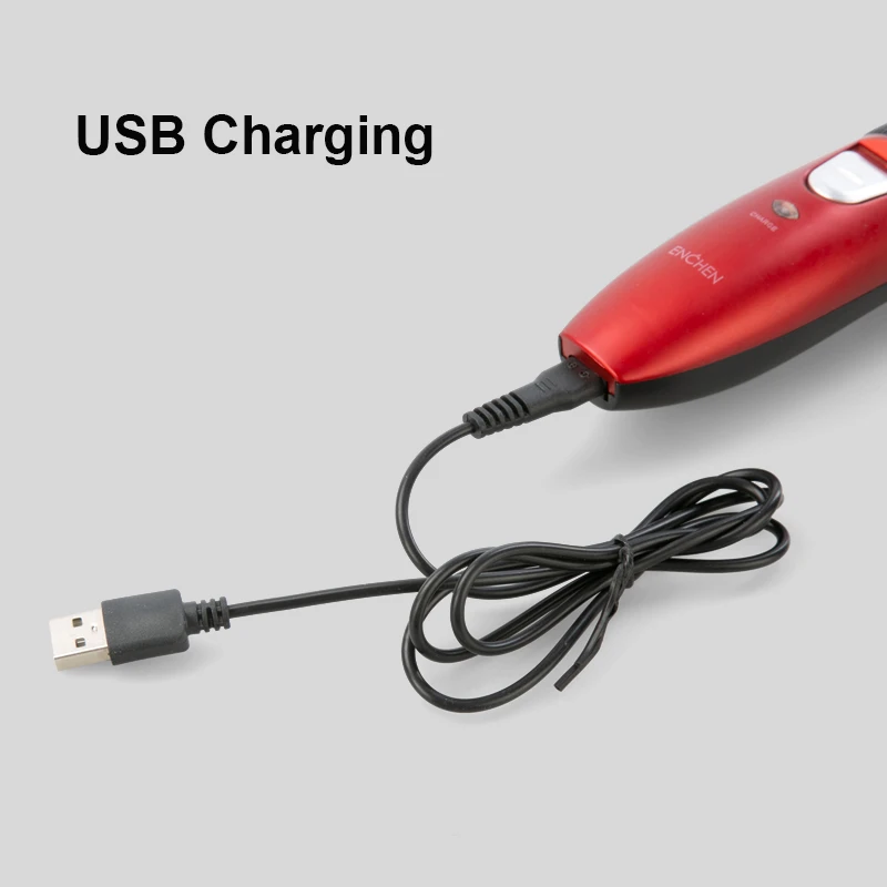 Enchen электрический триммер для волос мужчин машинка стрижки взрослых USB