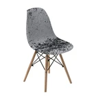 Эластичные изогнутые Чехлы cameo shell, бархатные тканевый чехол на стулья эластичные чехлы для сидений, чехлы для стульев, ресторанов, банкетов, отелей