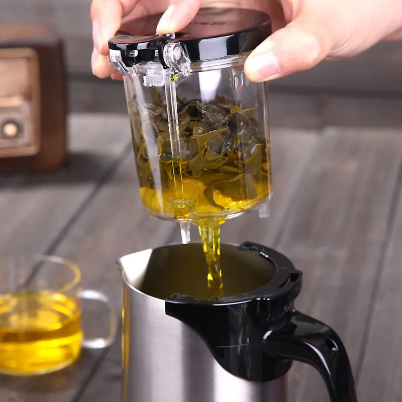 [GRANDNESS] 650ml Kamjove Stainless Steel Travel Teapot Tea Pot PiaoYi Bei Convenient Teacup Kungfu | Дом и сад