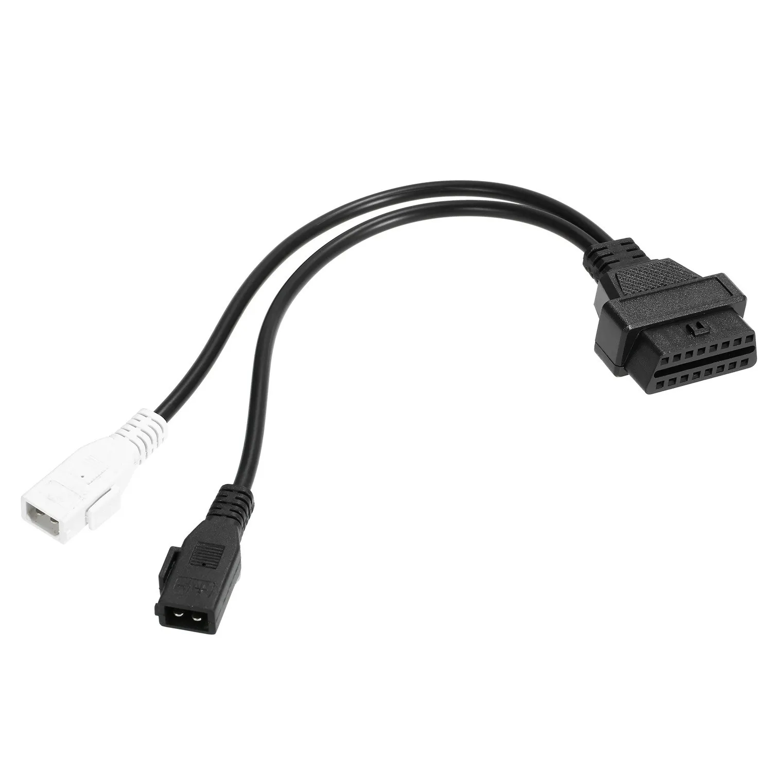 OBDII сплиттер удлинитель Женский адаптер 2 Pin к 16 кабель 30 см Замена для