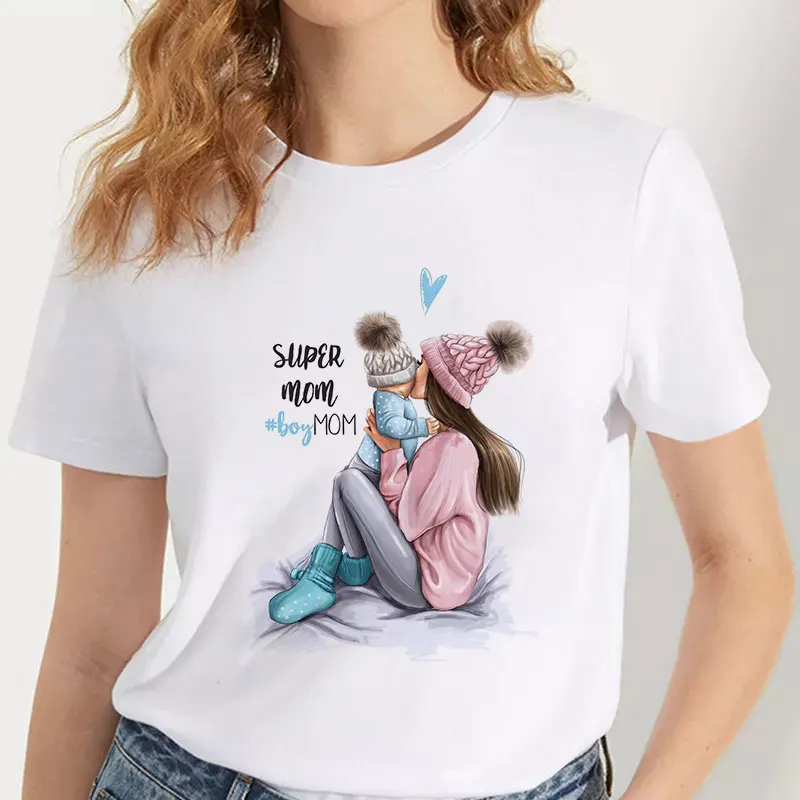 Super Mom of Boys женская футболка лучшая одежда для жены мамы босса Love The Momlife Футболка