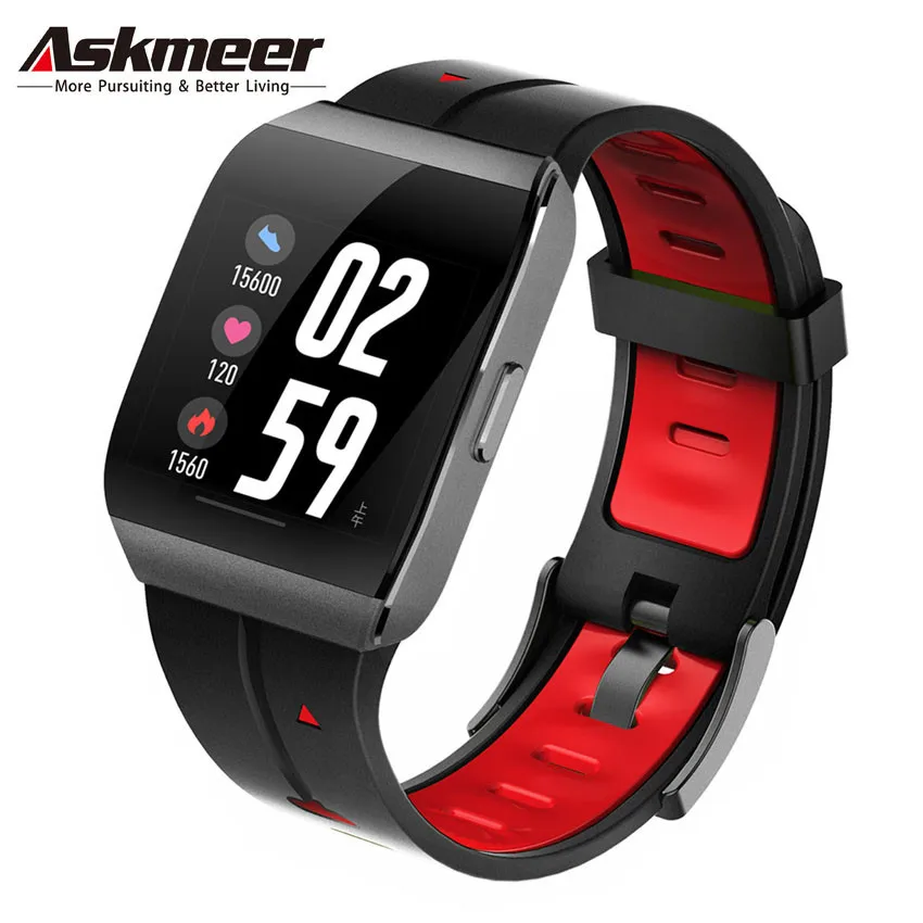 Спортивный смарт браслет ASKMEER X1 водонепроницаемые IP68 Смарт часы с монитором
