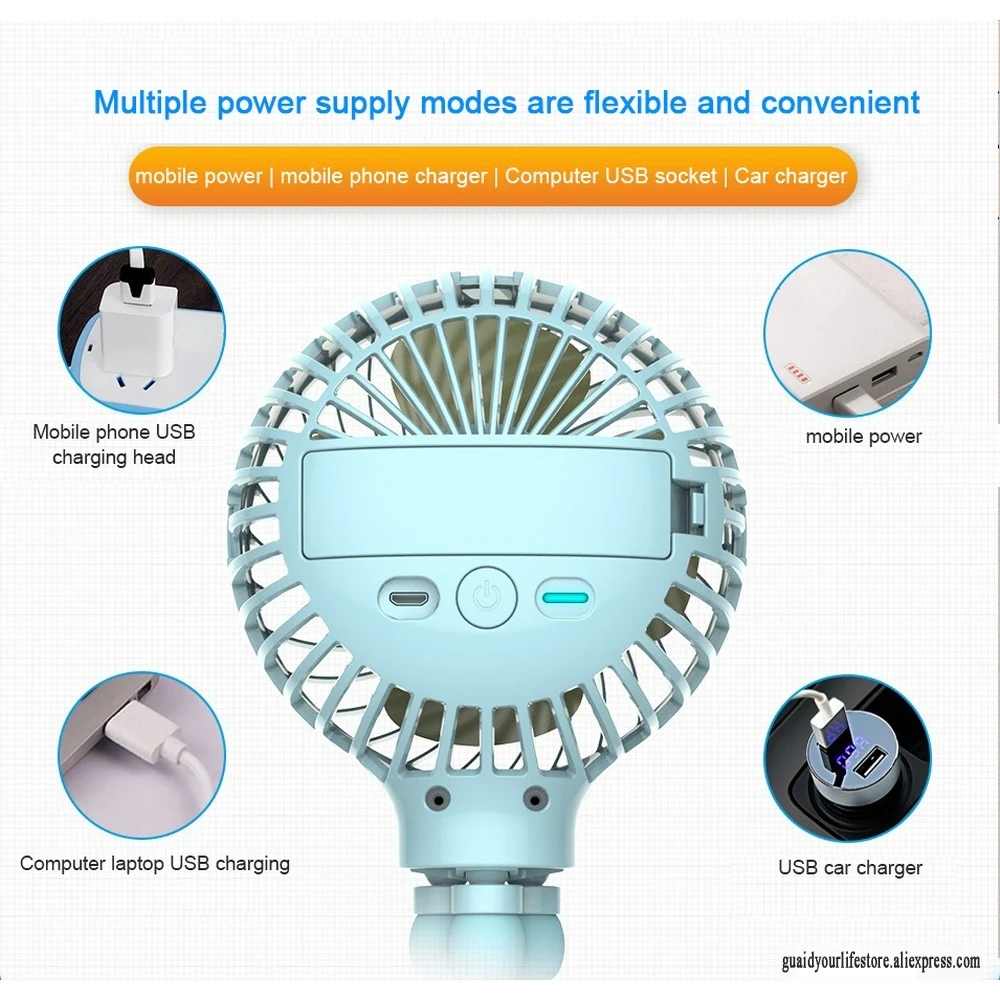 

Mini portable hanging octopus-shaped adjustable handheld USB charger fan cooler for baby carriage