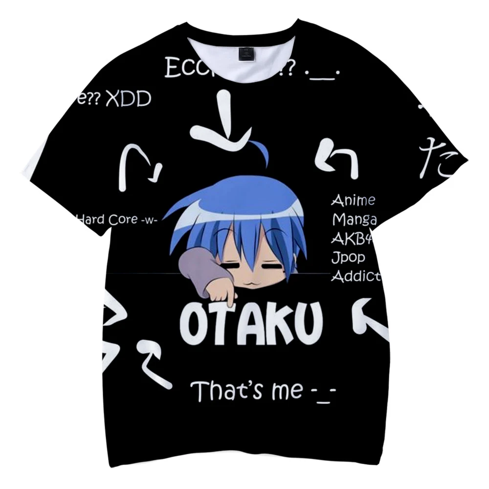 

2021Hot Sale OTAKU Manga 3D Printed T-Shirt Unisex Fashion Casual Harajuku Round-neck Short Sleeve Streetwear Oversize Top