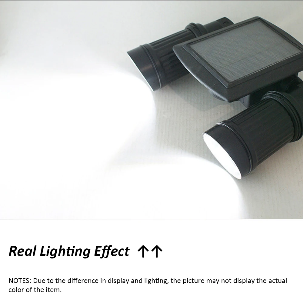 Яркий солнечный светильник COB светодиодный с двойной головкой регулируемый