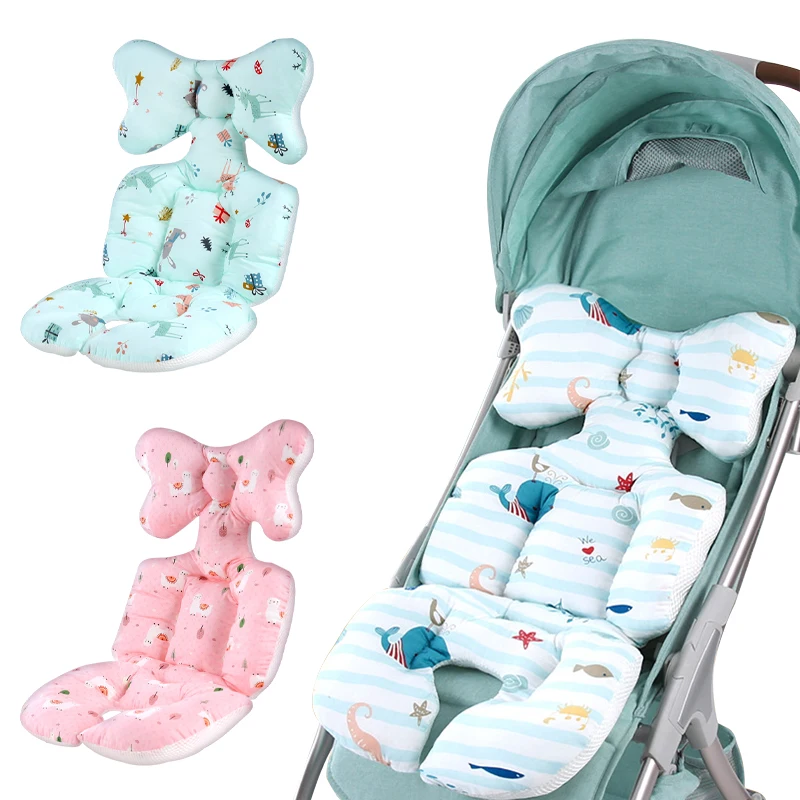 

Thick Warm Baby Stroller Cushion Comfortable Soft Breathable Car Kids Seat Pad Stuffed Cotton Newborns Pushchair Mat Accessory