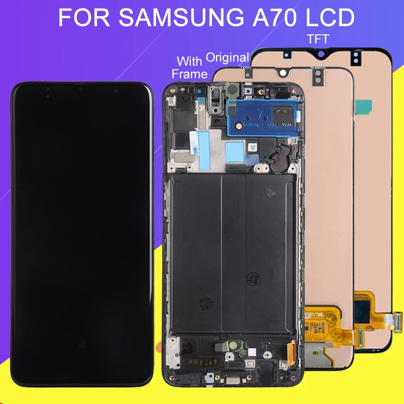 Catteny для Samsung Galaxy A70 Lcd A705 A705F SM дисплей с сенсорным экраном дигитайзер сборка 2019 ЖК +