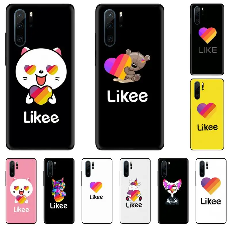 Модный чехол для телефона Likee cat bear love heart Huawei P9 P10 P20 P30 Pro Lite smart Mate 10 20 Y5 Y6 Y7 2018