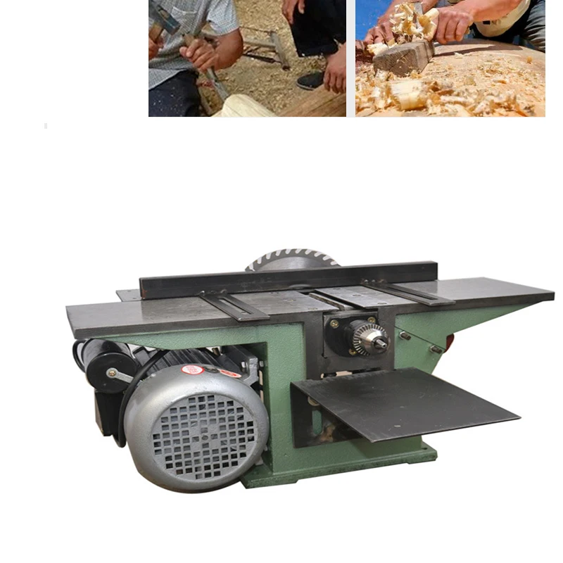 

Woodworking Planing Table Saw Multifunction Desktop Planer Drilling Machine Plane Saw Drill Triple With Backing Electric Planer