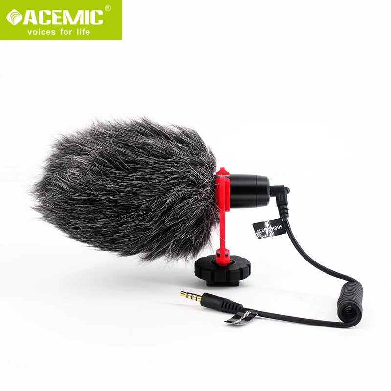 Видеомикрофон acemia CAM50/20 для DSLR-камеры iPhone/Android мобильный телефон видеокамер Canon