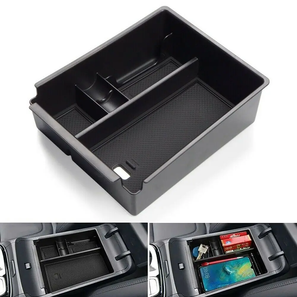 

Car Center Console Armrest Storage Box Phone Coins Non-slip Organizer Containers Tray Holder For Hyundai Tucson NX4 2021 2022