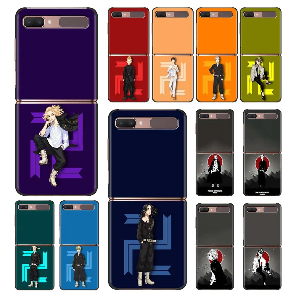 

Tokyo Revengers Anime Luxury Foldable Hard Case For Samsung Z Flip Phone Case For Galaxy Z Flip Z Flip3 5G Back Cover Fundas