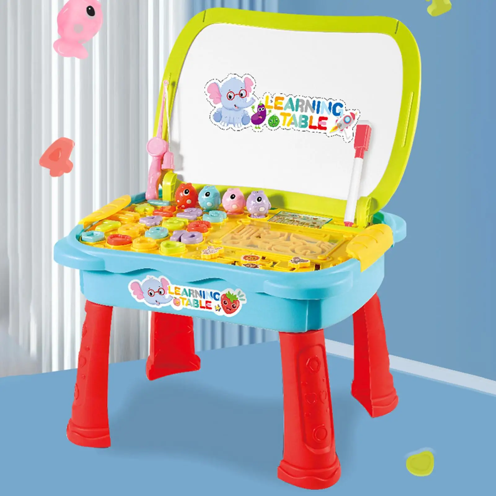 

Multifunctional Early Education Game Table Children Drawing Writing Board Toy