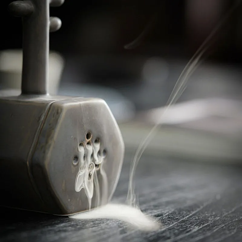 Креативный обратного потока курильница Керамическая Guqin подставка для