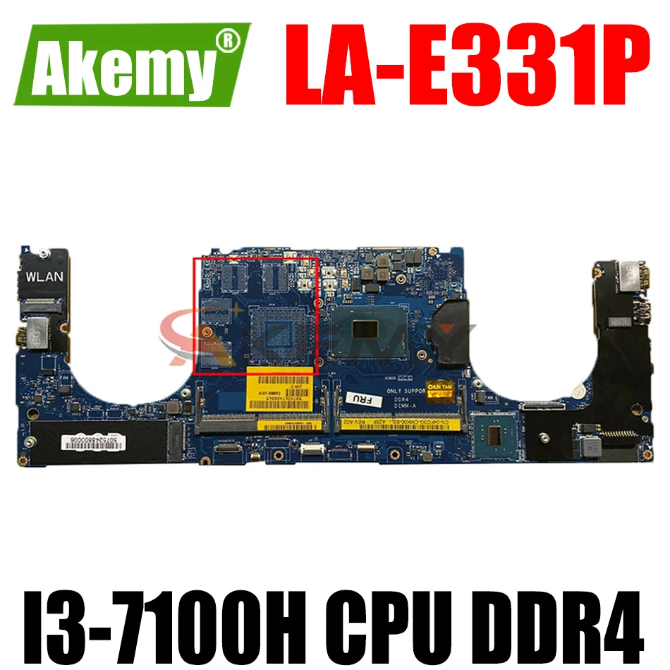 Для Dell XPS 15 9560 точность 5520 M5520 Материнская плата ноутбука CAM00 01 LA-E331P MB с I3-7100H