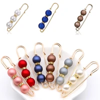 large big beads safety pins simulated pearl rhinestone brooch metal pin buckle for women girls scarf coat bag dress jewelry gift