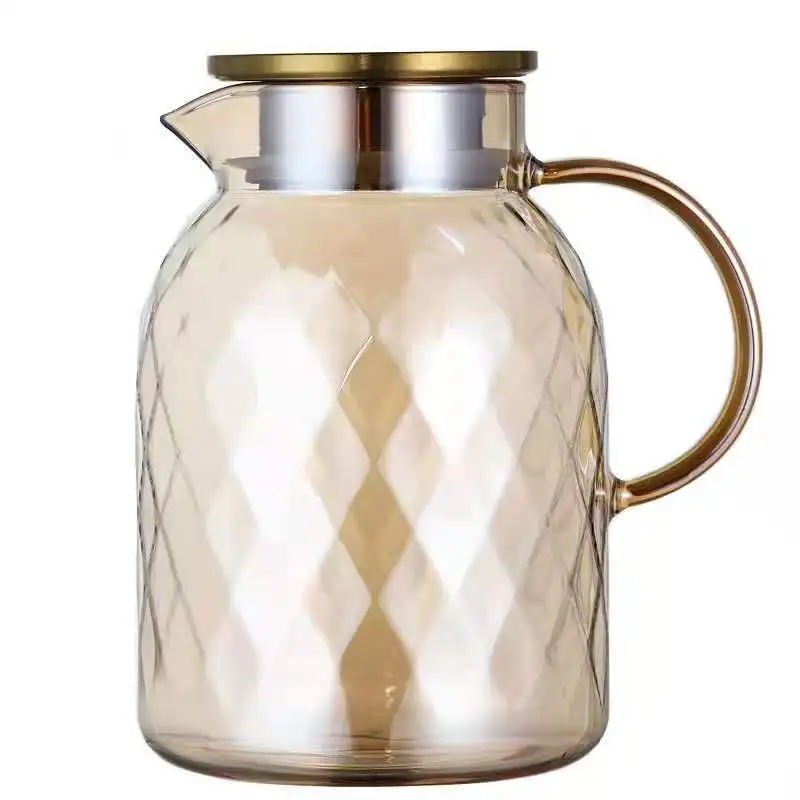 

High borosilicate glass cold water bottle set household large-capacity cold water bottle living room water bottle juice jug