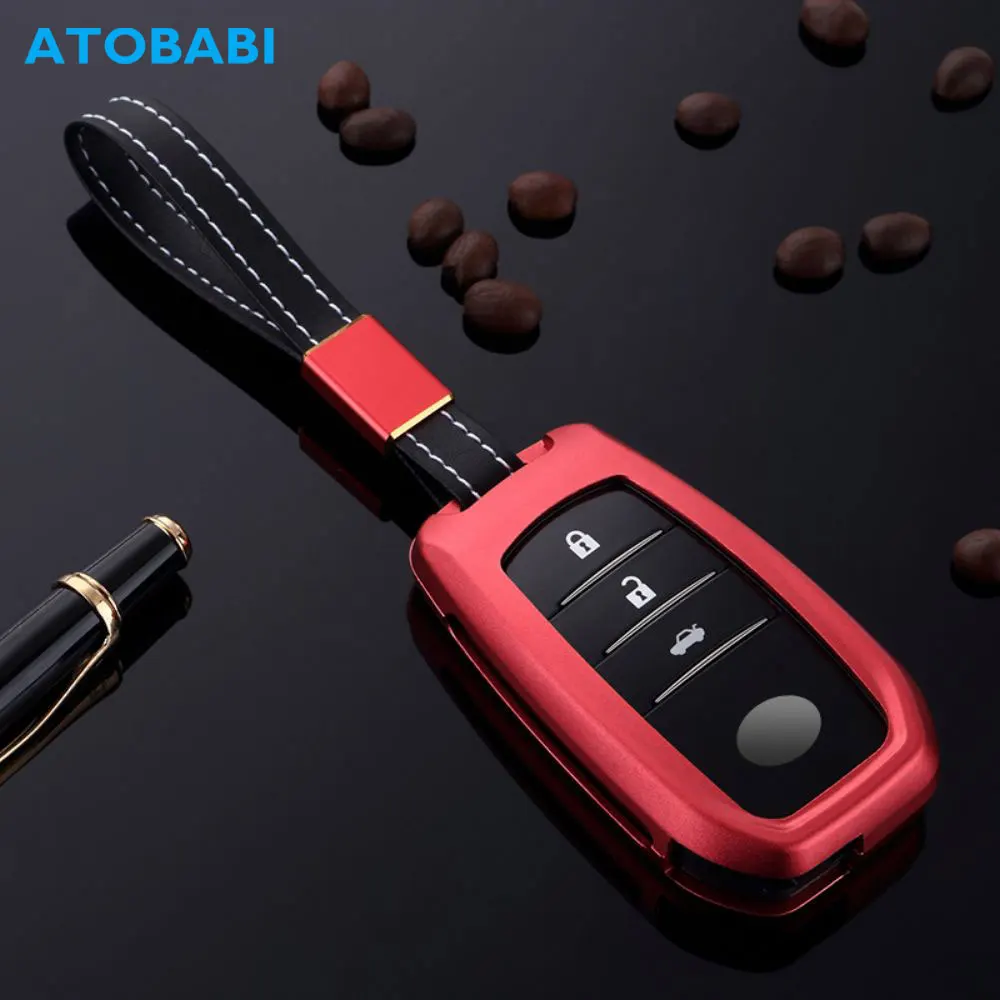 Чехол для автомобильного ключа из алюминиевого сплава Toyota Prado RAV4 Land Cruiser Highlander рие