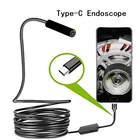 Эндоскоп гибкий, USB Type-C, 8 мм, 720P, 1 м, 2 м