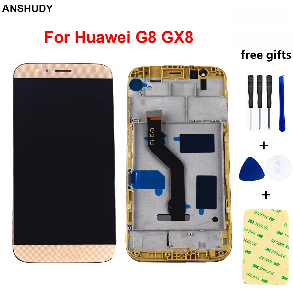 ЖК дисплей для huawei G8 GX8 RIO L01 L02 L03 G7 плюс Сенсорный экран планшета Сенсор Дисплей