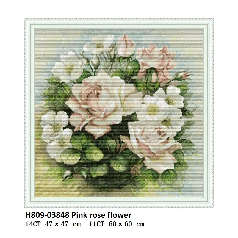 Cross Stitch H809 Joy Sunday картина маслом цветы вышивка крестом цветы наборы для вышивания наборы Сделай Сам Рукоделие Aida холст DMC Вышивка крестом иглы - Цвет: Cross Stitch H809