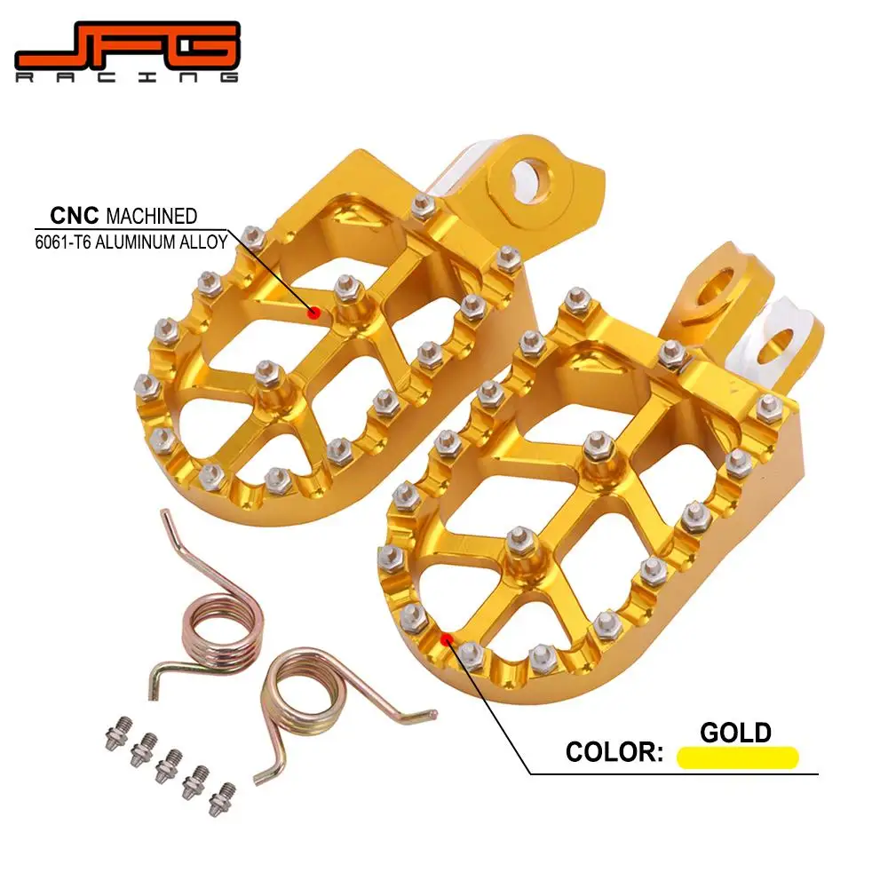 

Подножки для мотоцикла CNC, подножки для педали, подножки с пружиной для SUZUKI RMZ250 2010-2019 RMZ450 2008-2019 RMX450Z 2010-2017