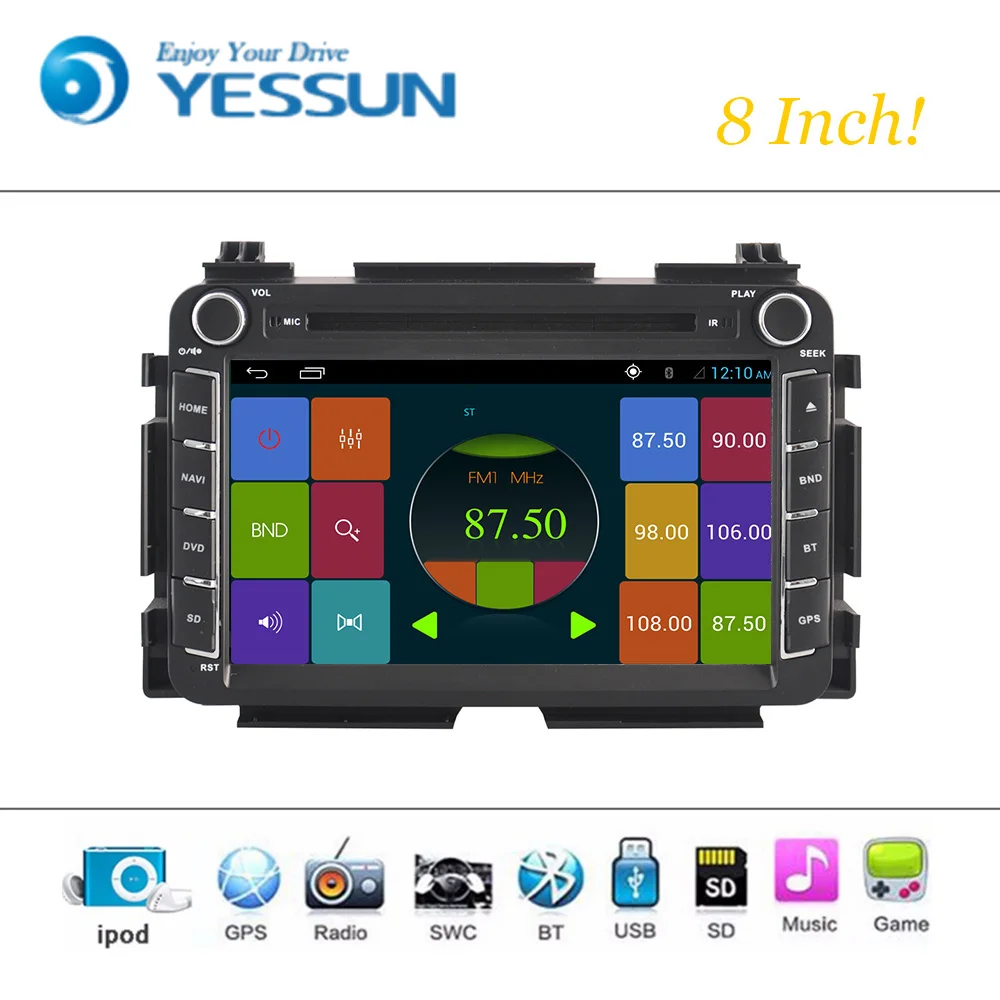 Автомобильный DVD-плеер система Wince для Honda Vezel Авторадио стерео GPS-навигация