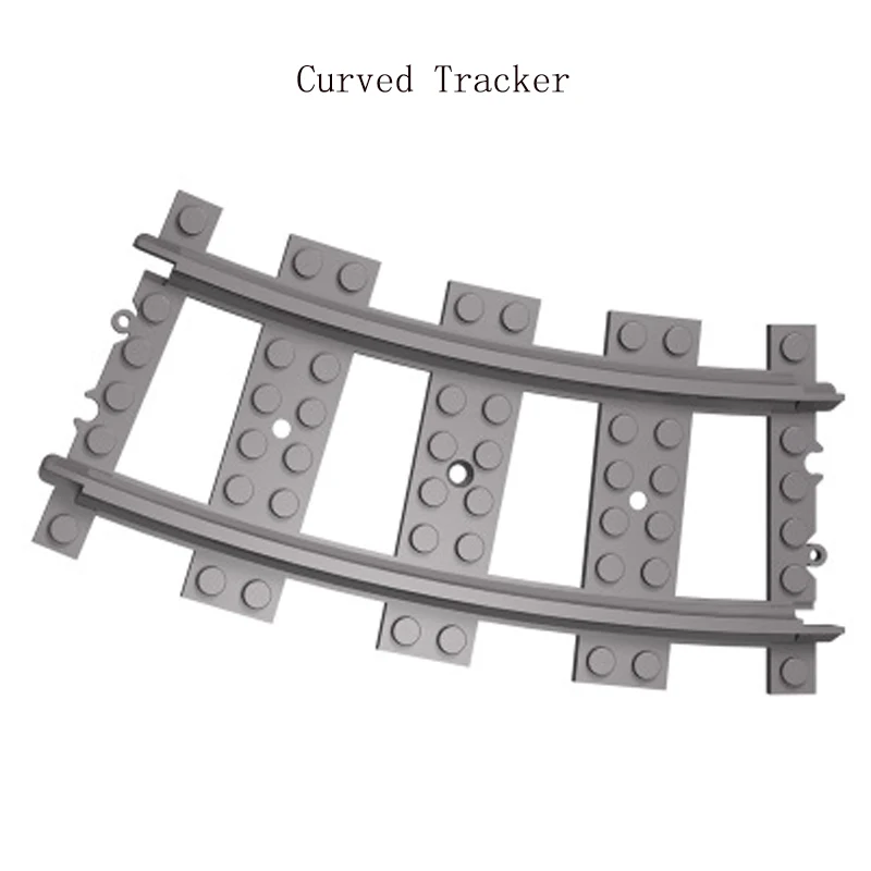 Train Flexible Tracks City train Cross Track Rail Straight Curved Rails Building Block Bricks Model Compatible All Brands | Игрушки и
