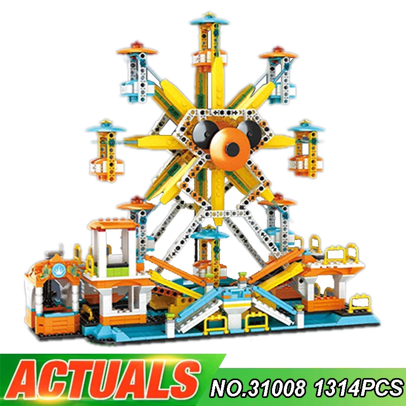 

New MOC Ferris Wheel Compatible 31119 Model 1314PCS Building Blocks Bricks Eduactional Puzzle Toy For Child Christmas Gift