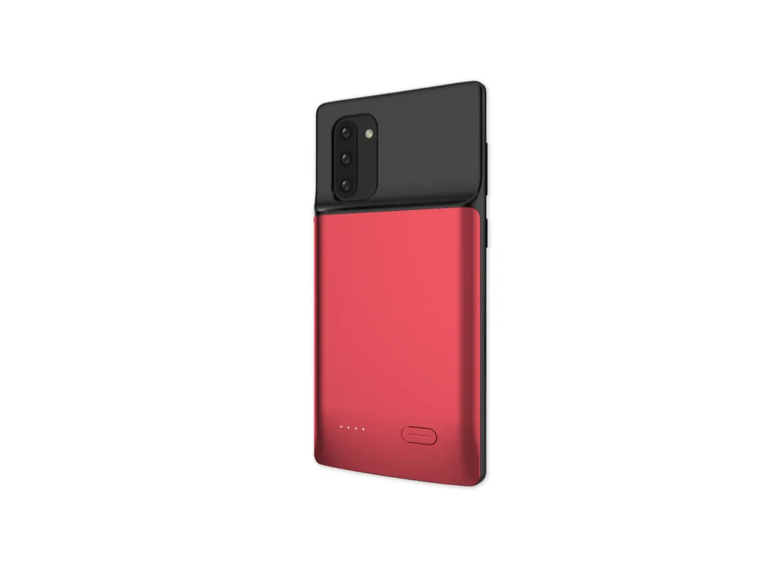 For Note 10 Red Ext power 5200 мАч для samsung Note10 тонкий ударопрочный чехол для зарядного устройства для samsung Note10 резервный блок питания чехол - Цвет: For Note 10 Red
