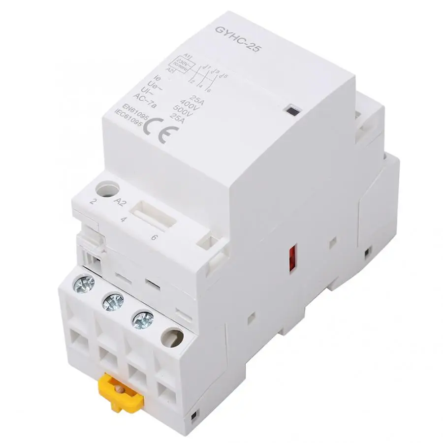 220V ac контактор для дома 3P25A 3NO 50 Гц IP40 SELV 500VAC изоляции Напряжение бытовой Контактор